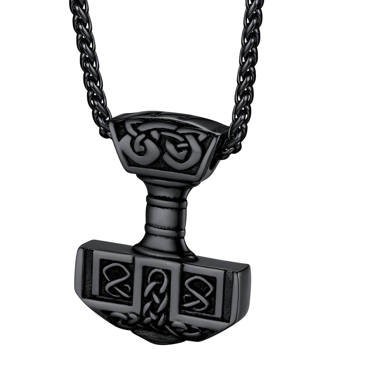 Faithheart Norse Viking Thor's Hammer Necklace Mjolnir Pendant for