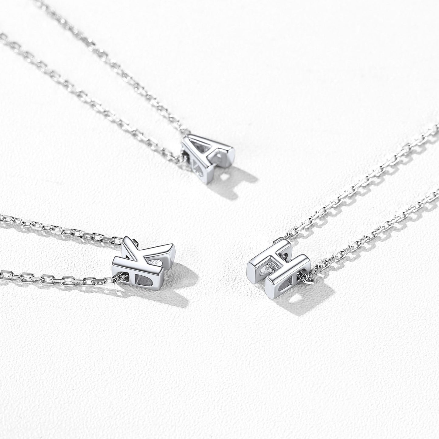 Sterling Silver Initial Cable Chain Ankle Bracelet for