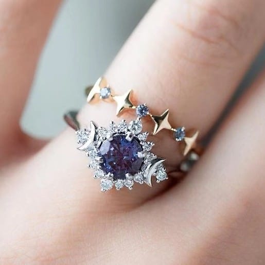 Lunar Wisdom Triple Goddess Ring