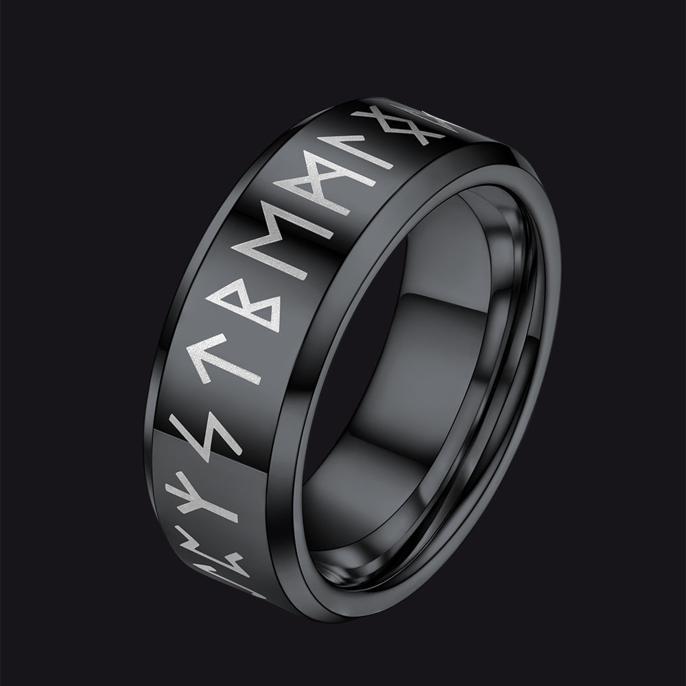 Norse Viking Runes Viking Band Ring for 8mm