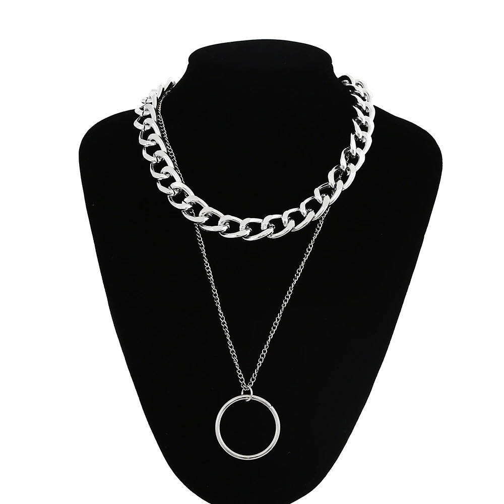 Alternative Style Padlock Pendant / Punk Necklace Chain Lock