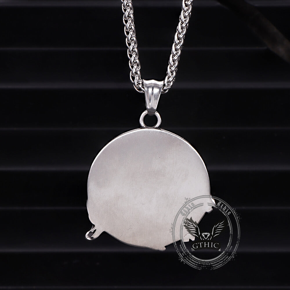 Punk Bull Charging Stainless Steel Animal Pendant