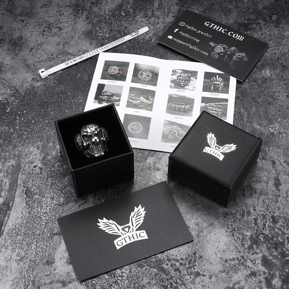 Joker Clown Stainless Steel Skull Ring