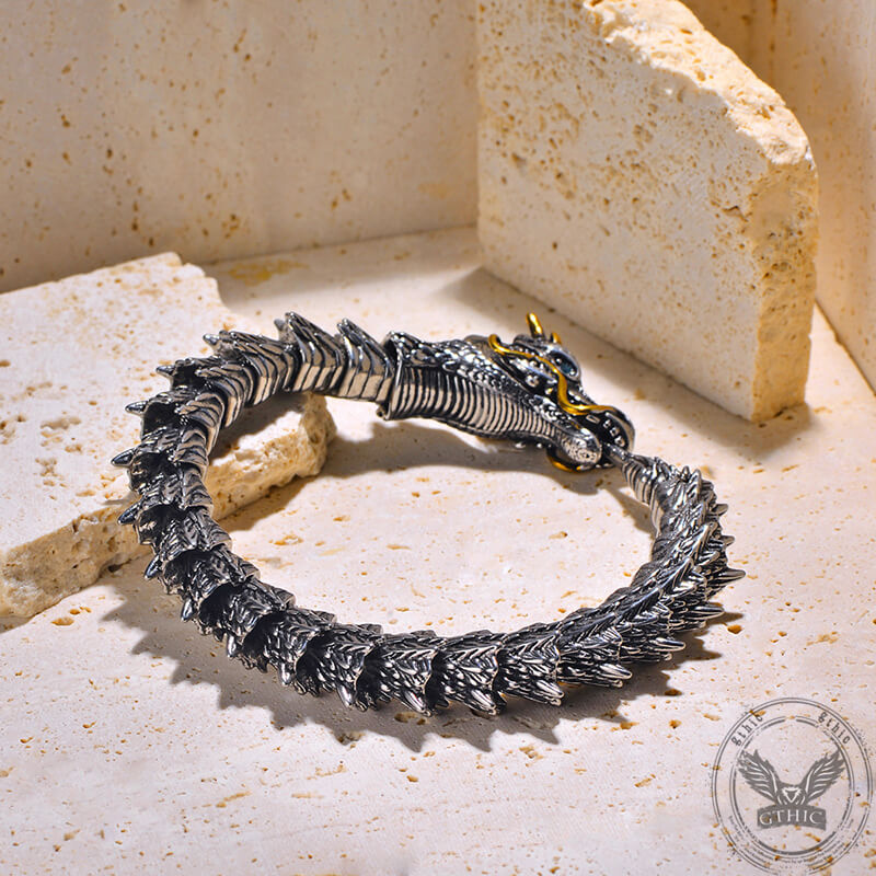 Oriental Dragon Stainless Steel Bracelet