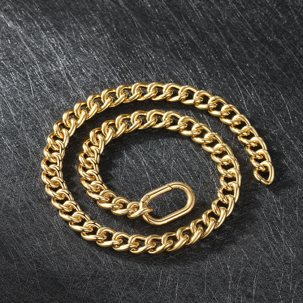 Gold Chunky Cuban Link Chain Choker for