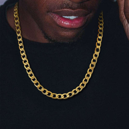 Cuban Link Curb Chain Stainless Steel Necklace for