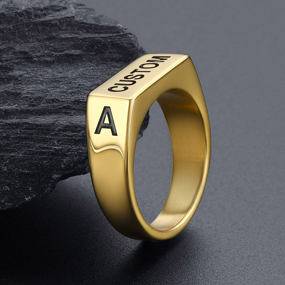 Customizable 7mm Minimalist Simple Band Ring for