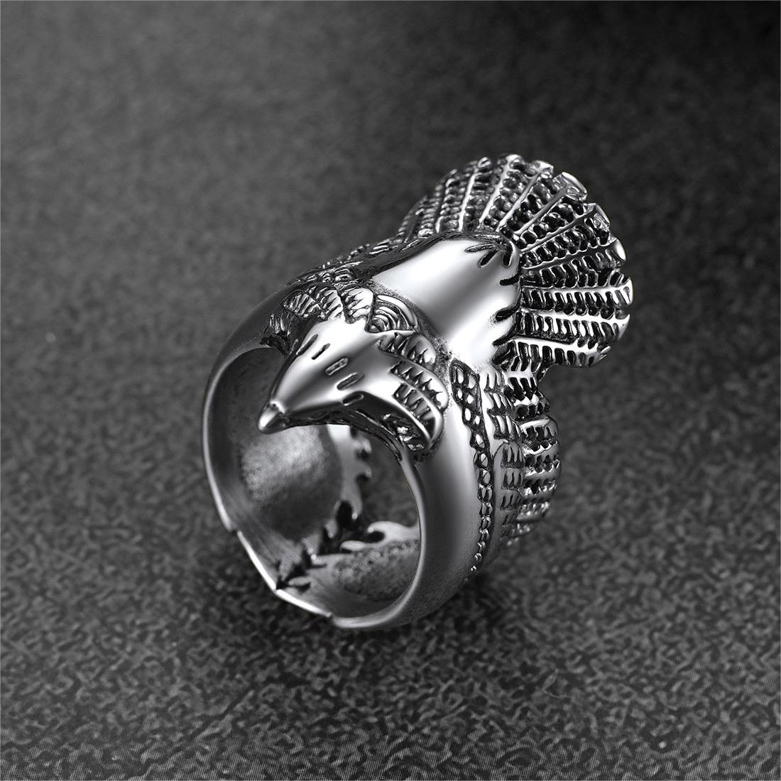 Retro Eagle Ring for Stainless Steel