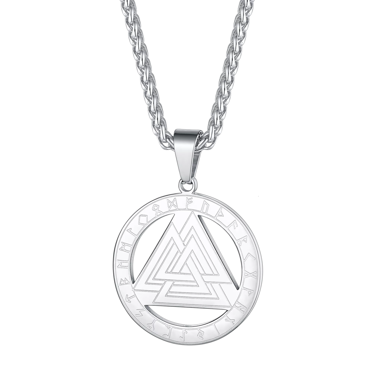 Faithheart Viking Rune Valknut Necklace for