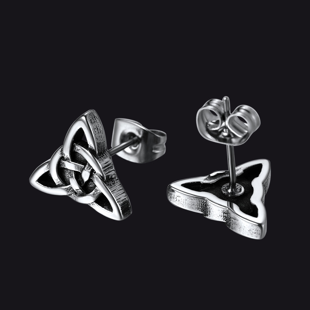 Celtic Knot Stud Earrings for