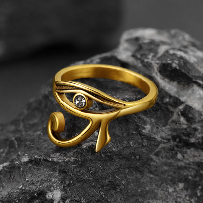 Ancient Egyptian Eye of Ra Ring Jewelry for