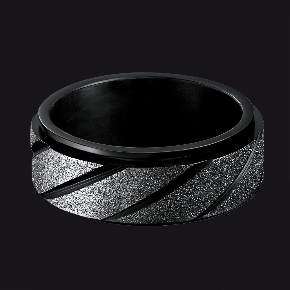 Rotatable Fidget Ring for Anxiety Stainless Steel