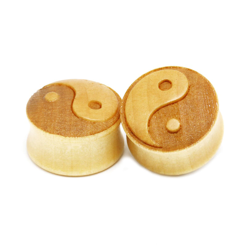 1 Pc Bamboo Wood Ear Plugs Jewelry Gauges / Tai Chi Flesh Tunnel Expander