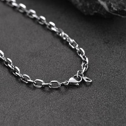 Engraved Jewish Star of David Dog Tag Necklace for