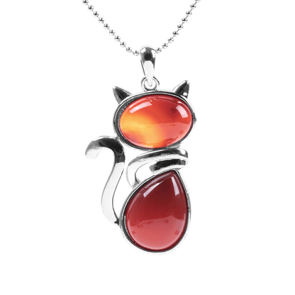 Mystic Feline Crystal Necklace