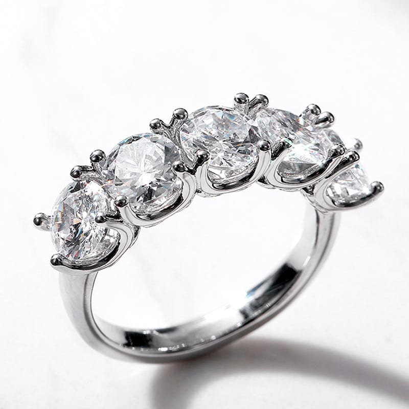Pentacle of Light Crystal Ring