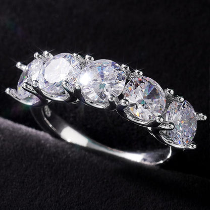 Pentacle of Light Crystal Ring
