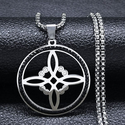 Shielding Spell: Enchanted Crystal Witches' Knot Talisman