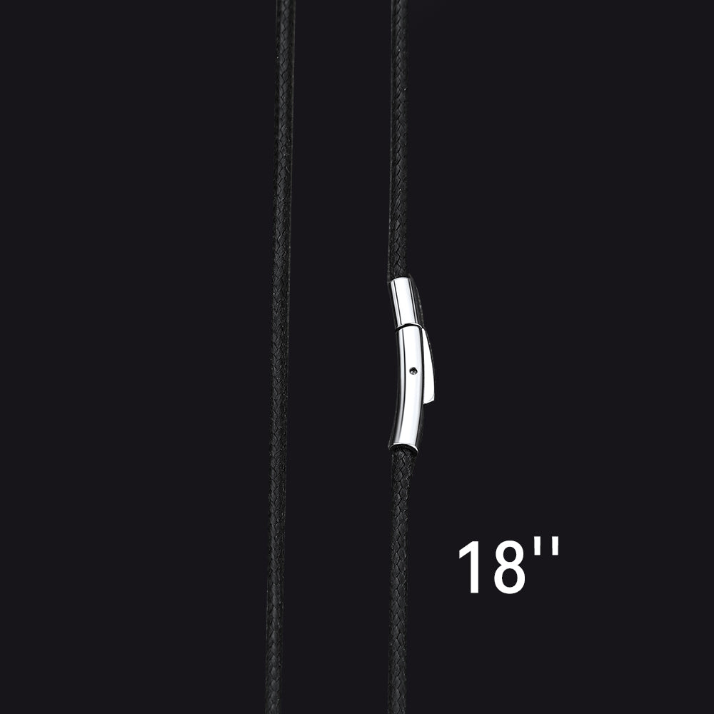 Braided Leather Cord Chain Wax Rope Necklace for 2mm/3mm