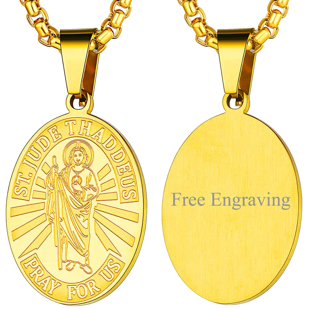 Saint Jude Necklace Patron Saint Medals Pendant