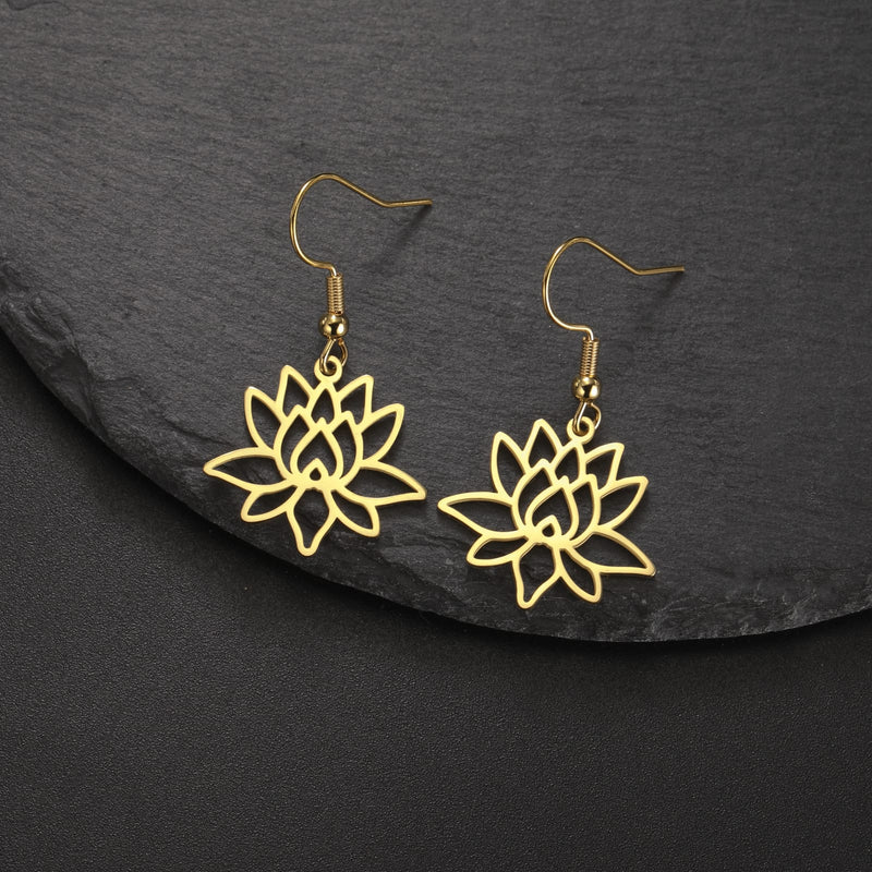 Lotus Radiance Bloom Earrings