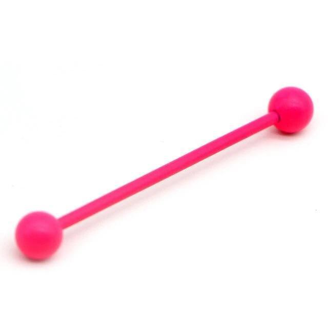 1pc Long Stainless Steel Industrial Piercing / Ear Cartilage Jewelry / Earring Straight Barbell