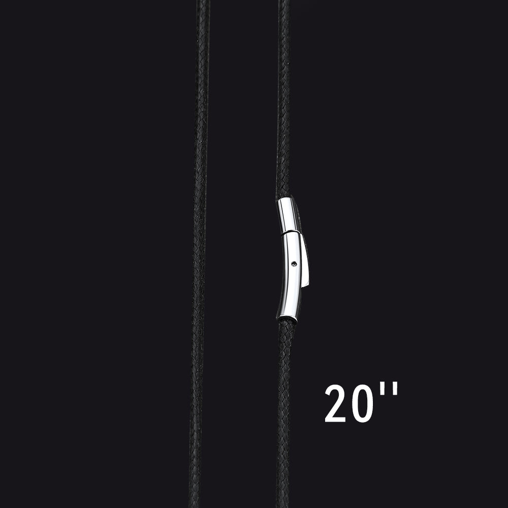 Braided Leather Cord Chain Wax Rope Necklace for 2mm/3mm