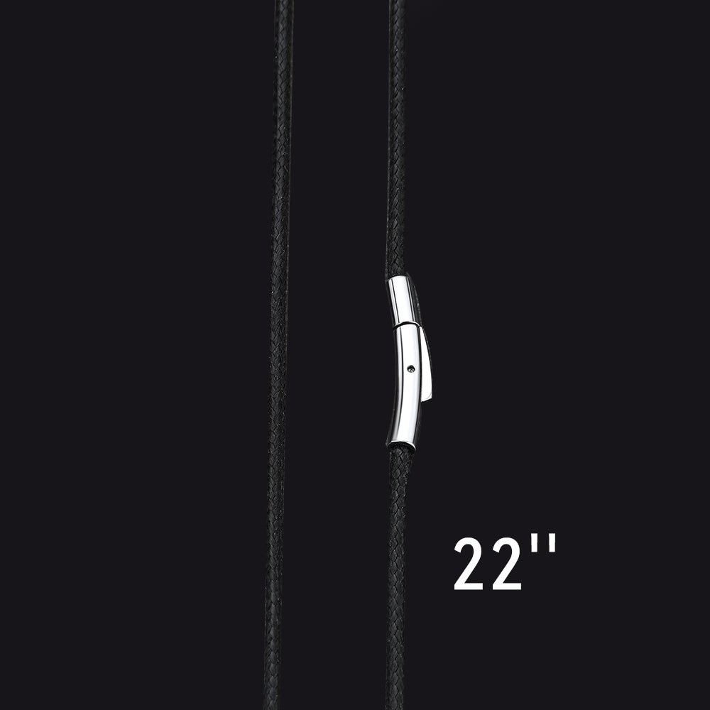 Braided Leather Cord Chain Wax Rope Necklace for 2mm/3mm