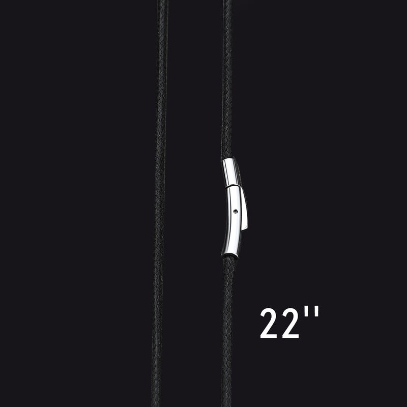 Braided Leather Cord Chain Wax Rope Necklace for 2mm/3mm