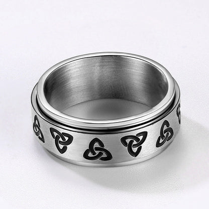 Celtic Knot Fidget Band Ring for Anxiety for