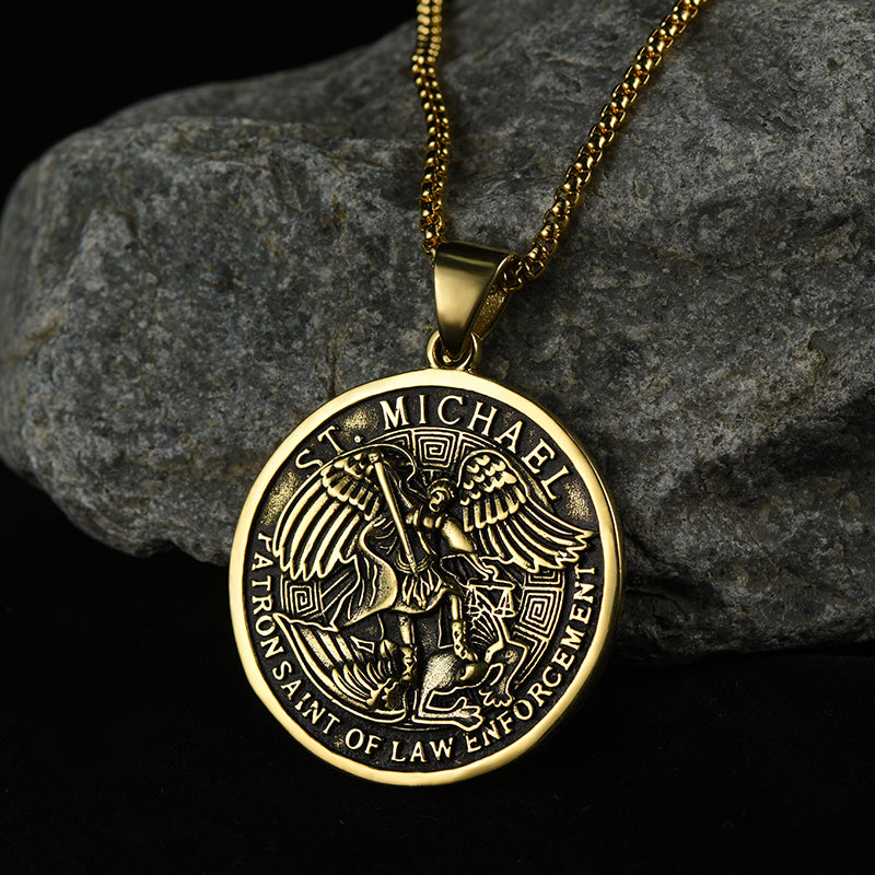 The Archangel St. Michael Medal Necklace for