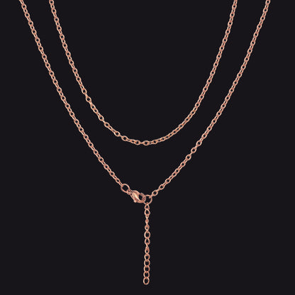 Cable Chain Necklace for 2mm Width