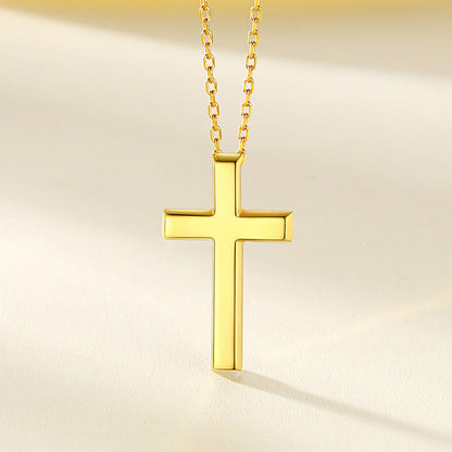Dainty Cross Pendant Necklace for Mom, Christian Faith Pendant Necklace Gift