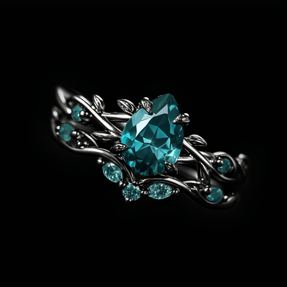 Verdant Grove Crystal Ring