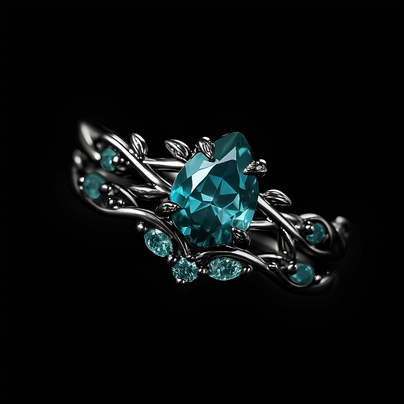 Verdant Grove Crystal Ring