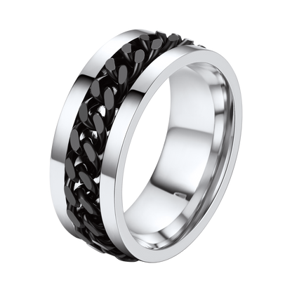 Cuban Chain Fidget Ring for Anxiety