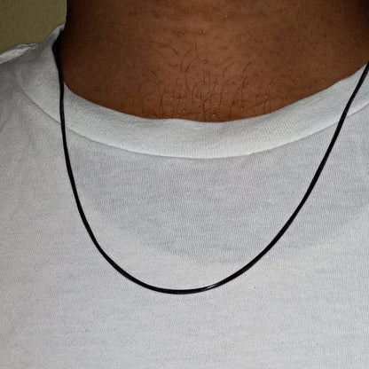 2mm Thin Snake Chain Stainless Steel Necklace for