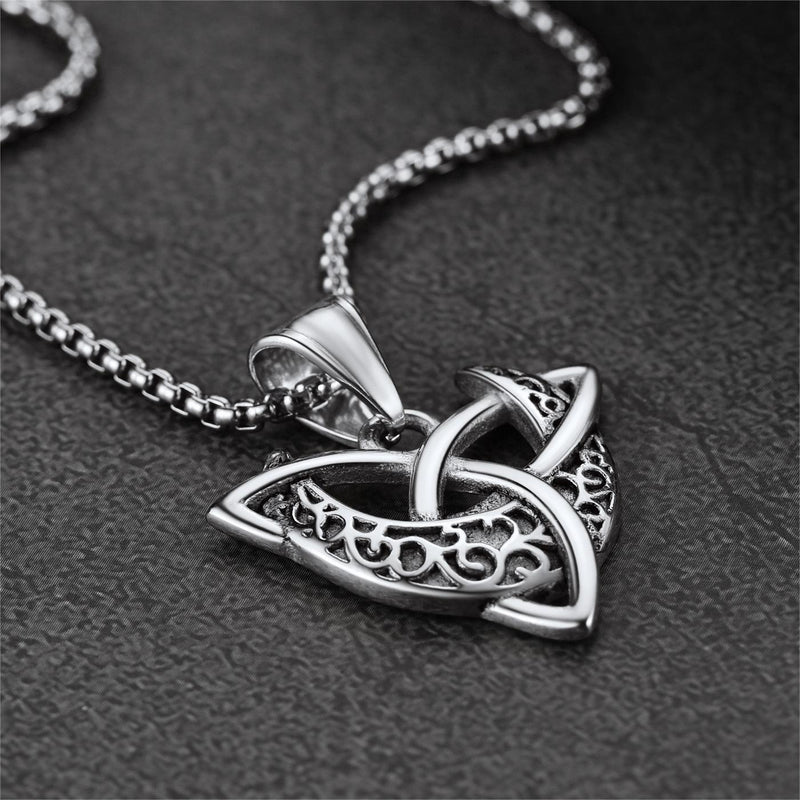 Celtic Knot Moon Goddess Necklace for