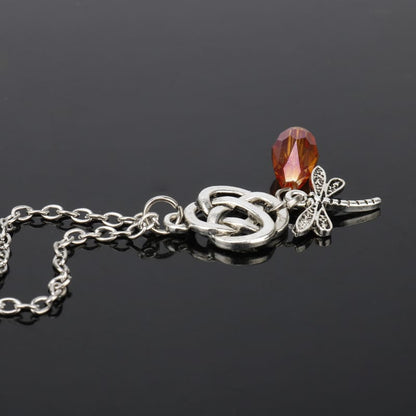 Eternal Elegance Celtic Dragonfly Necklace.