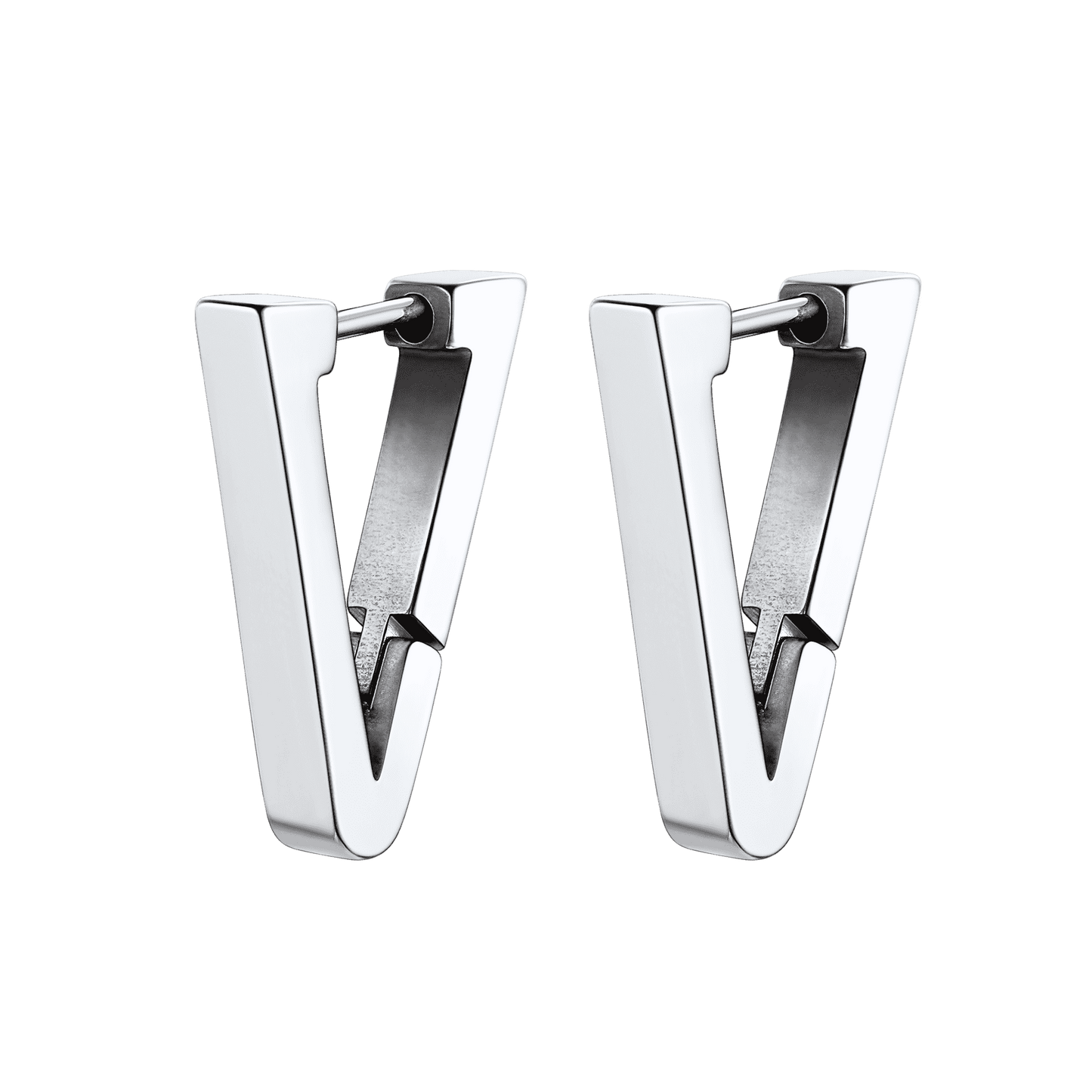Classic Triangle Huggie Hoop Earrings for
