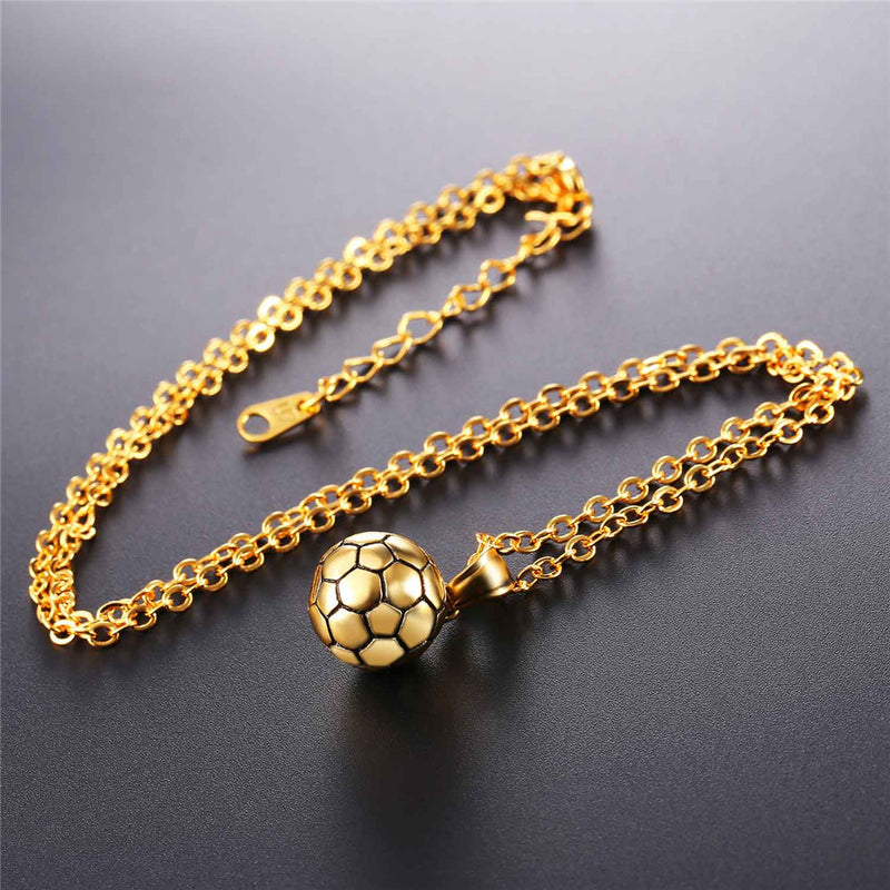 Soccer Pendant Necklace for Sport Fans and Player