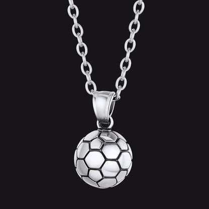 Soccer Pendant Necklace for Sport Fans and Player