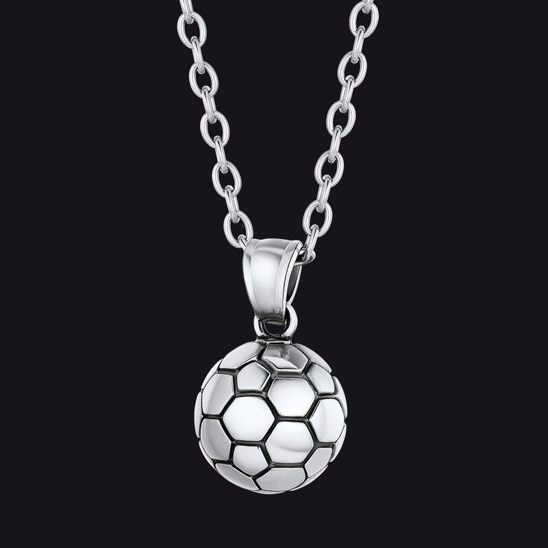 Soccer Pendant Necklace for Sport Fans and Player