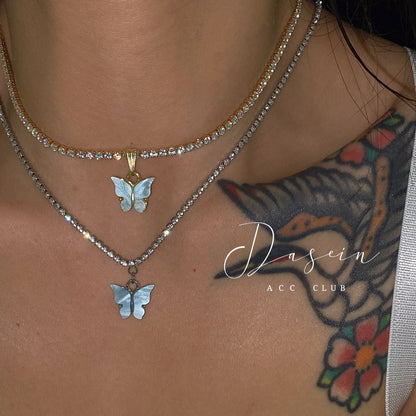 3mm Bling Cubic Zirconia Chain Necklace for