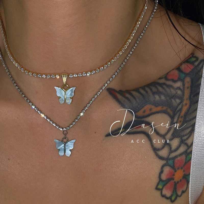 3mm Bling Cubic Zirconia Chain Necklace for