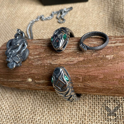 3 Pcs Ouroboros Snake Jewelry Set
