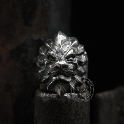 3d Lion Sterling Silver Beast Ring