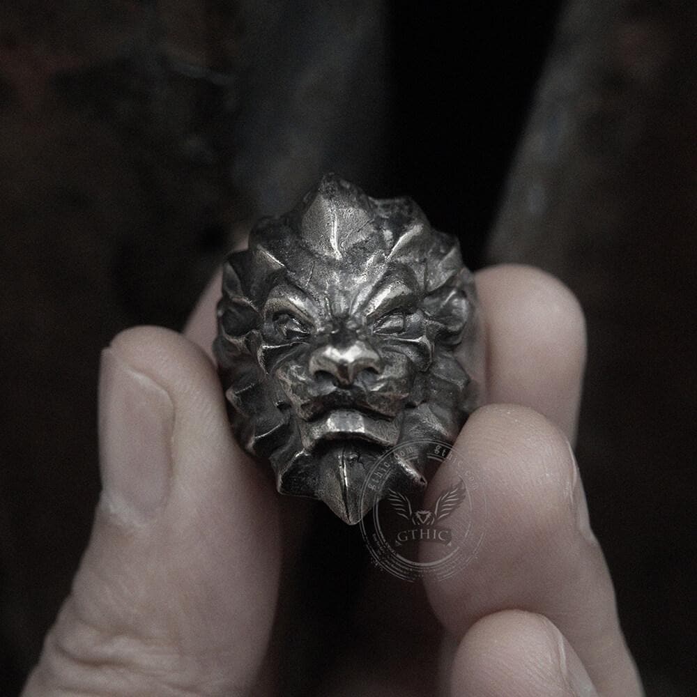 3d Lion Sterling Silver Beast Ring