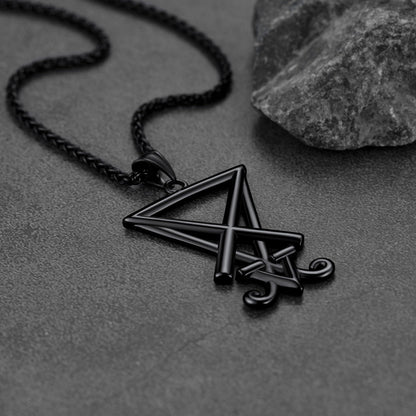 Satanic Sigil of Lucifer Necklace for Stainless Steel