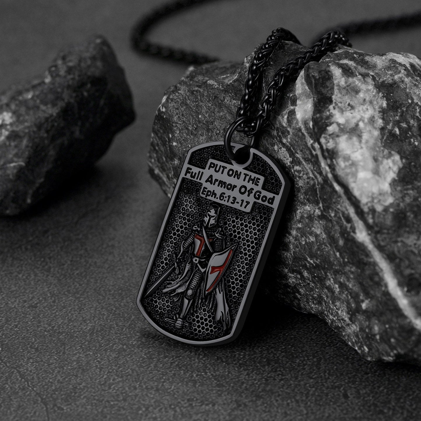 Knights Templar Dog Tag Necklace